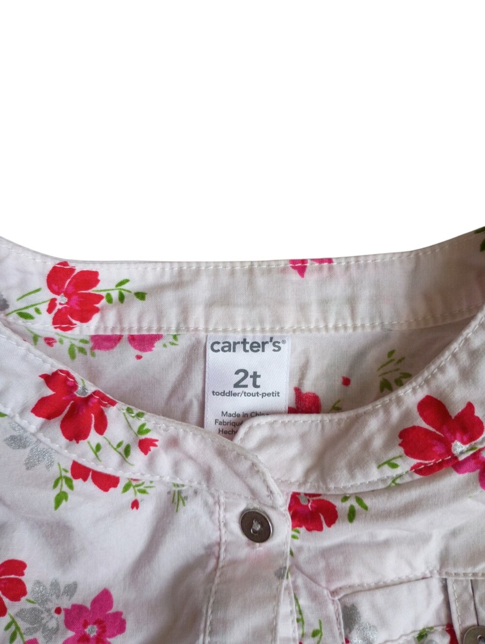 Carter's Floral Longsleeve 2t Girls - Picture 2 of 3